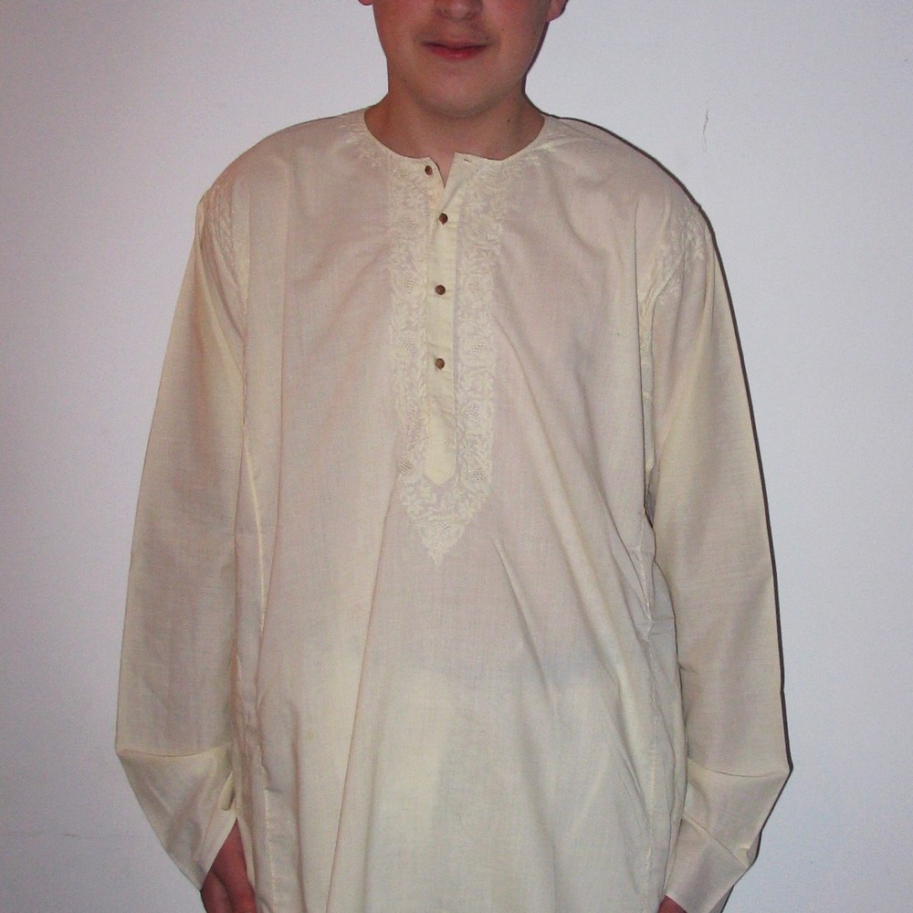 Olive Handloom Kurta